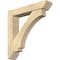 Ekena Millwork Imperial Slat Rough Sawn Bracket w/ Offset Brace, Douglas Fir, 6"W x 30"D x 30"H BKT0604X30X30IMP06RDF - alternate 1